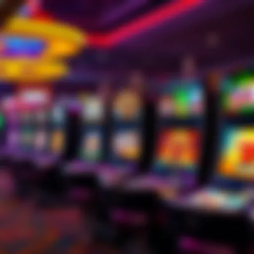 Vibrant slot machine display showcasing dynamic graphics and themes