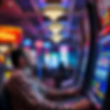 Player enjoying a thrilling slot game experience