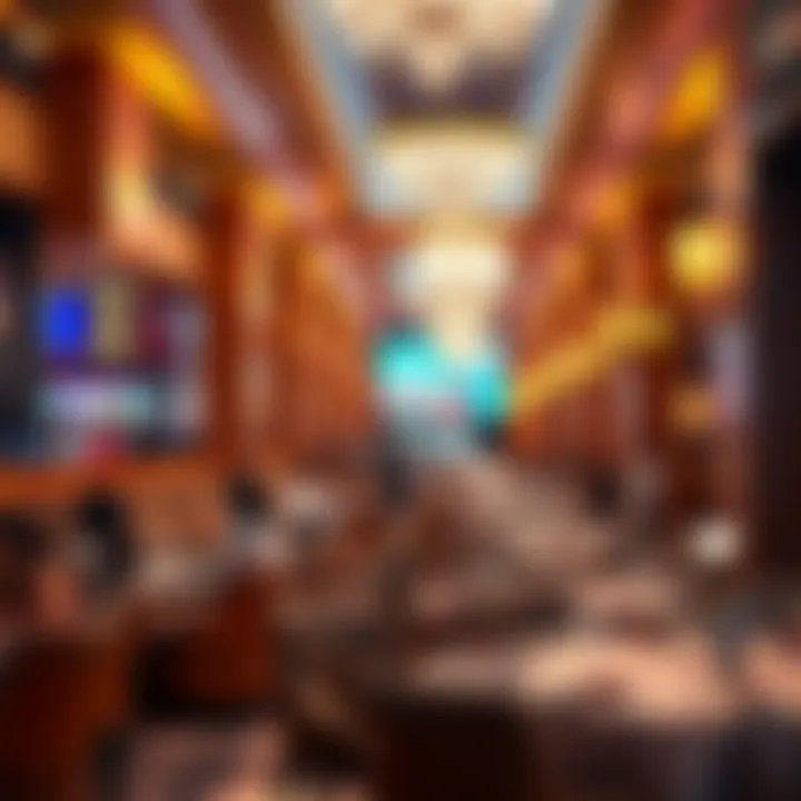 Elegant dining atmosphere in a Las Vegas buffet