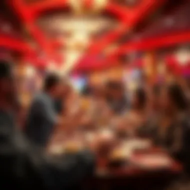 The Thrill of Dining at Las Vegas Buffets Guests enjoying a vibrant buffet experience