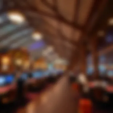 Saratoga Betting Pavilion A panoramic view of the Saratoga betting pavilion bustling with activity