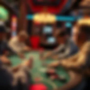 Players engaging in strategic decision-making during a fish table game.