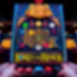 Visual representation of the Lord of the Rings slot machine interface showcasing its intricate design and vibrant colors.
