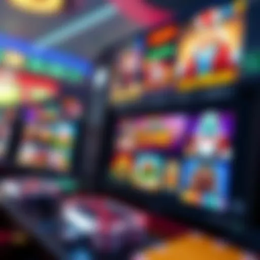 A vibrant digital casino interface showcasing various gaming options