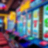 A vibrant live free slots gaming interface showcasing colorful reels and symbols