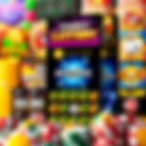 An array of vibrant online scratchcard designs showcasing various themes and styles.