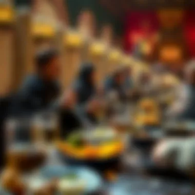 A medieval feast showcasing dishes served at the Tournament of Kings