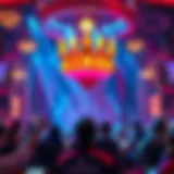 A vibrant depiction of the Tournament of Kings show at Excalibur