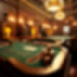 Traditional casino games in a vintage setting