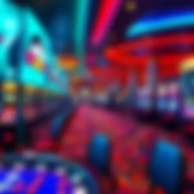 A vibrant casino floor showcasing diverse gaming options