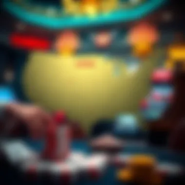 A map highlighting the geographical distribution of casinos across the United States.