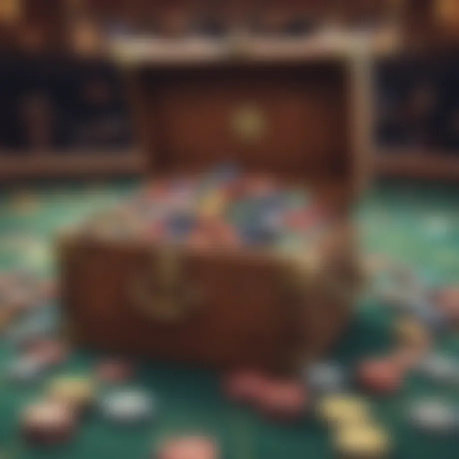 A treasure chest overflowing with casino bonus codes