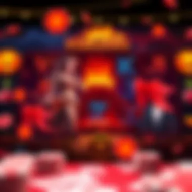 An exciting online casino interface featuring volcano-themed slots
