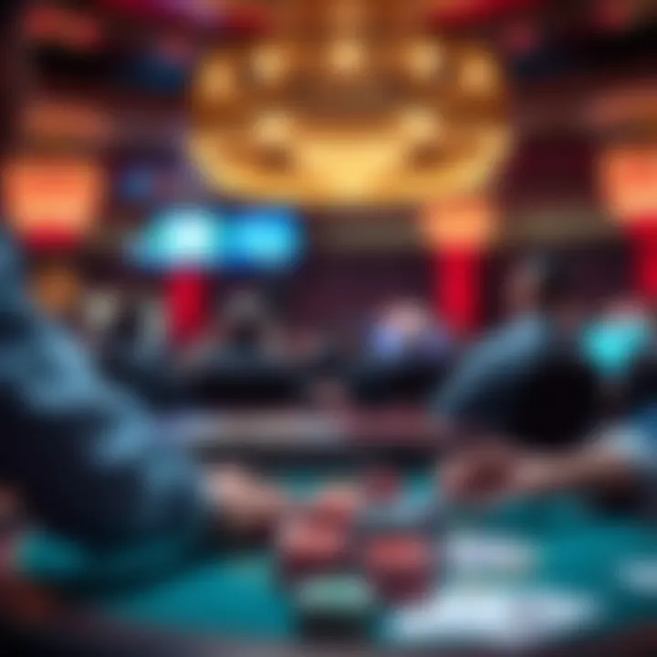 Visual representation of responsible gaming practices in online poker