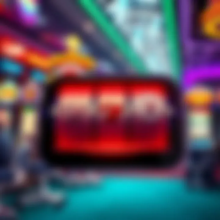 Dynamic Gameplay Mechanics of Free My Konami Slots Animated depiction of gameplay mechanics in Free My Konami Slots