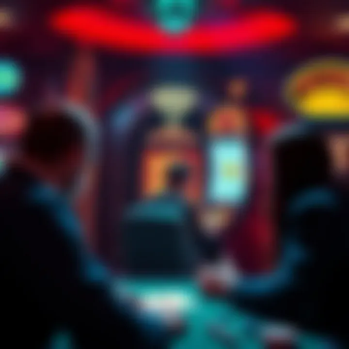 Concept illustration of player psychology in high-stakes gambling