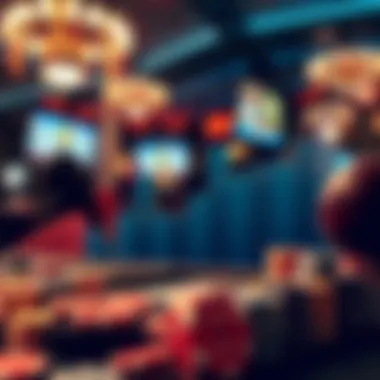 Graph depicting market trends in the gambling industry