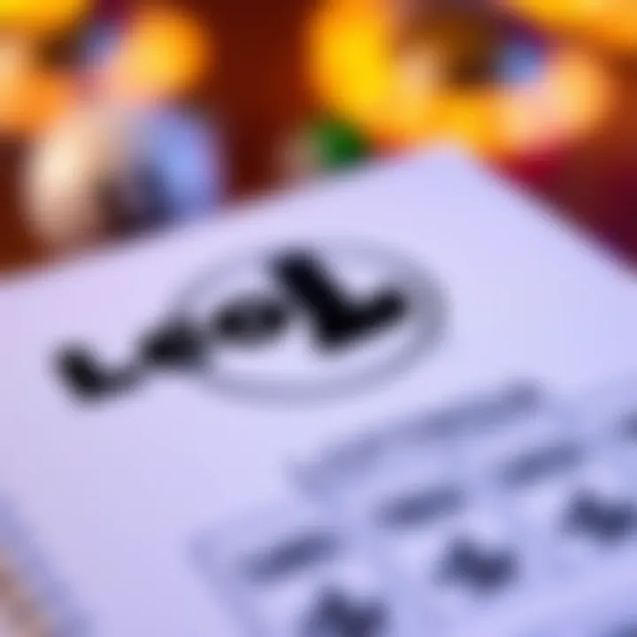 A close-up of the Georgia Lottery logo on a ticket, symbolizing local participation
