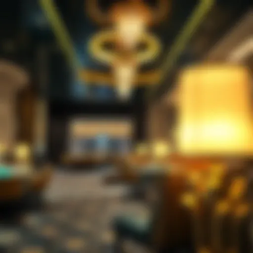 Luxurious suite interior showcasing modern design