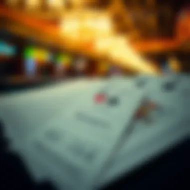 A close-up of various betting slips, highlighting the diversity of bet types available.