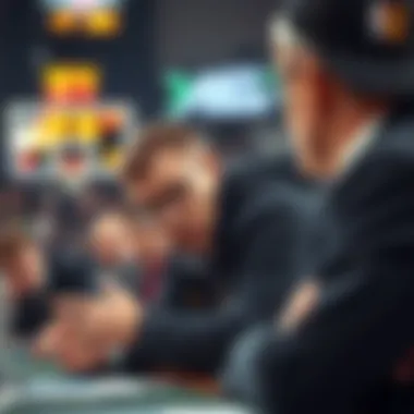 Coach strategizing during a critical game moment