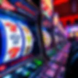 Modern Slot Machine Dynamics A close-up of a modern slot machine showing vibrant graphics and reels in motion
