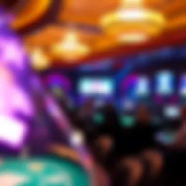 A lively entertainment venue within Isla del Tesoro filled with engaging performances.