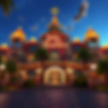 A stunning view of Isla del Tesoro showcasing its vibrant exterior and theme.