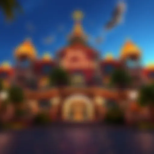 A stunning view of Isla del Tesoro showcasing its vibrant exterior and theme.