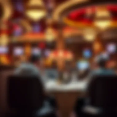 Cozy dining setting at a Las Vegas buffet