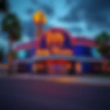 Lucky 777 Casino exterior showcasing its vibrant atmosphere