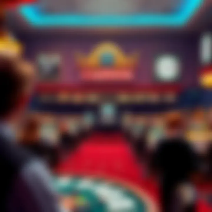 A historical exhibit depicting the significance of casinos