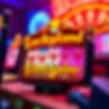 Exploring the Luckyland Slots Interface Vibrant illustration showcasing the Luckyland Slots online interface