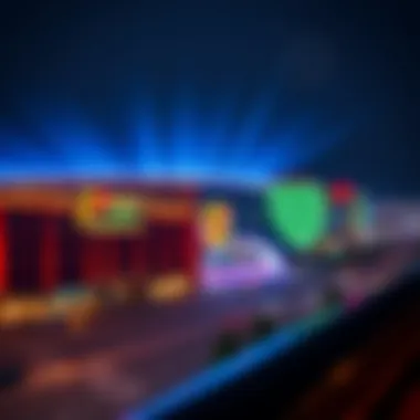 Breathtaking view of Maryland Live's exterior at night