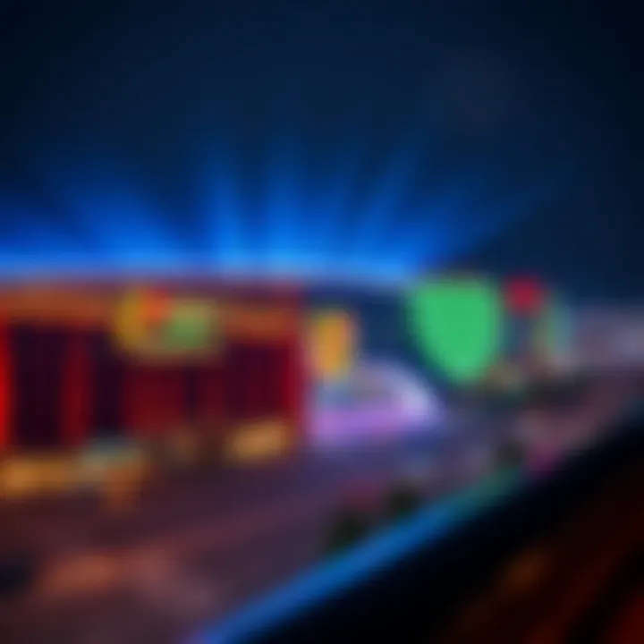 Breathtaking view of Maryland Live's exterior at night