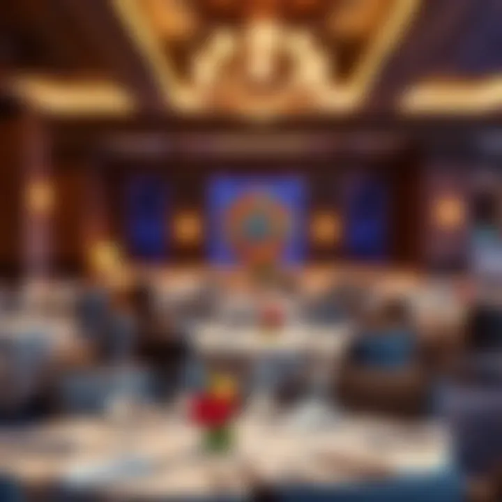 Luxurious dining area within the casino featuring exquisite decor