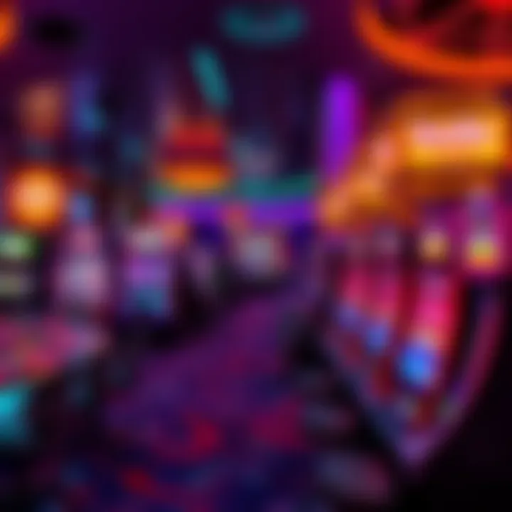 Interior gaming floor showcasing slot machines and table games