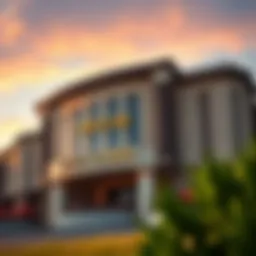 Exterior view of Mole Lake Casino showcasing its architectural design