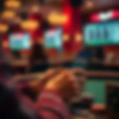 A user placing a bet on the MyBookie iPhone app