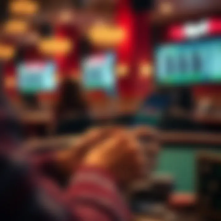 A user placing a bet on the MyBookie iPhone app