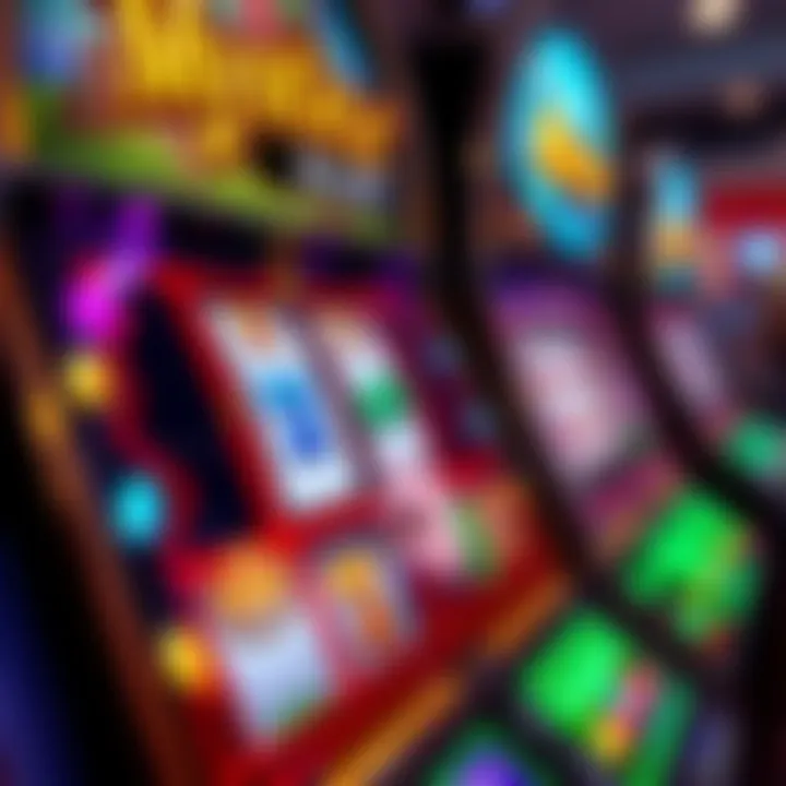 Close-up of a Mystic Lake slot machine interface highlighting gameplay mechanics