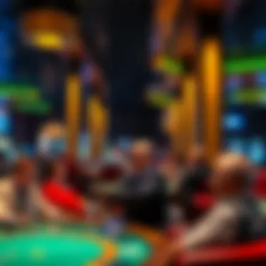 Relaxing lounge area with patrons enjoying their time