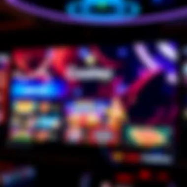 A vibrant online casino interface showcasing popular games