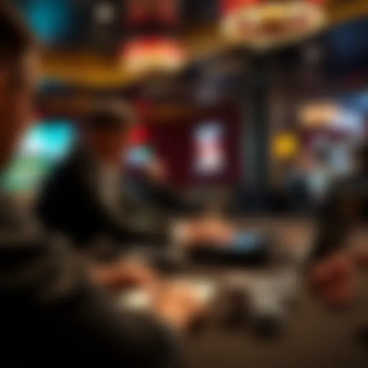 A visual representation of online poker gameplay