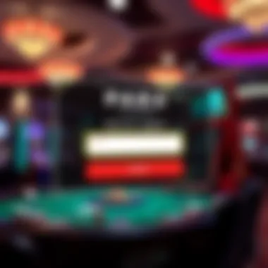 Illustration of a secure login interface for Parx Casino Secure login interface