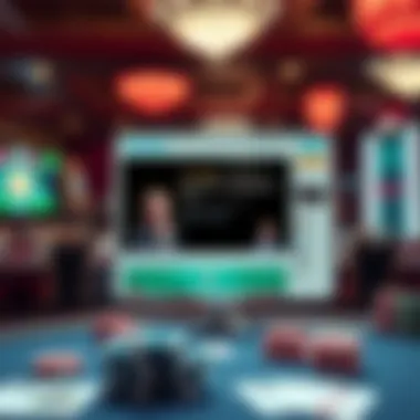 Twitter interface showcasing live poker discussions