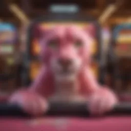 Visual representation of the Pink Panther slot game interface showcasing vibrant graphics.