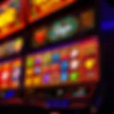 Vibrant live slot machine interface showcasing graphics and gameplay
