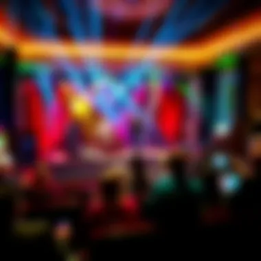 Live entertainment stage featuring a musical performance