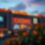 Exterior view of River Casino showcasing vibrant architecture